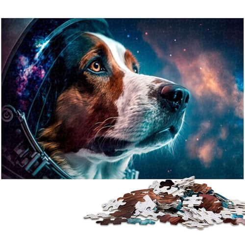 1000 teiliges Puzzle für Erwachsene schöner Hund EIN Kunstwerk für Teenager ab 14 Jahren 1000 Teile (75 x 50 cm) von zouxangzz