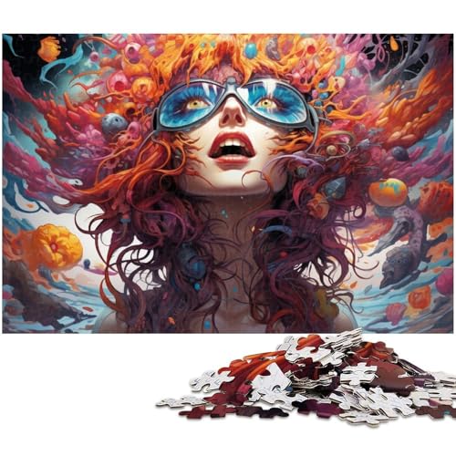 1000 teiliges Puzzle für Erwachsene seltsame Person Puzzle für Lernspiele Herausforderung Spielzeug Kunstwerk Geschenk 1000 Teile (75 x 50 cm) von zouxangzz