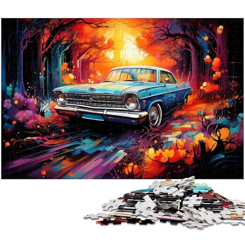 1000 teiliges Puzzle für Erwachsene verlassenes Auto Spielzeug Denkspiel anspruchsvolles Puzzlespiel und Familienspiel 1000 Teile (75 x 50 cm) von zouxangzz