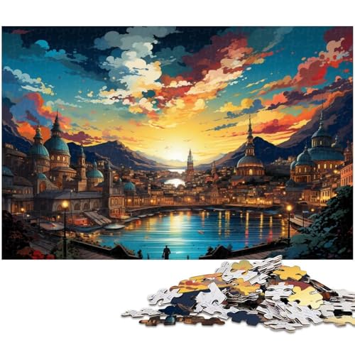 1000 teiliges Puzzle für Erwachsene wunderschönes und wundervolles Landschaftskunst Puzzle für Lernspiele Herausforderung Spielzeug Kunstwerk Geschenk 1000 PCS (75 x 50 cm) von zouxangzz