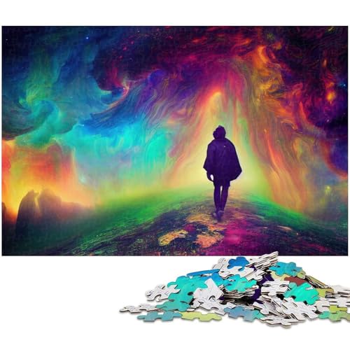 1000 teiliges Puzzle für Erwachsene zum Erkunden von Psychonauten Puzzles Holzpuzzle Lernspielzeug (Größe 75 x 50 cm) von zouxangzz