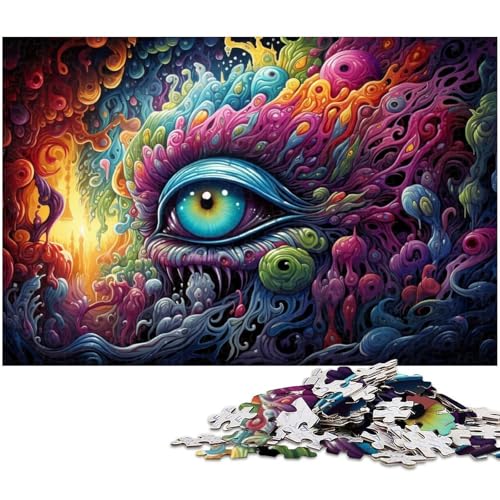 1000 teiliges Puzzle mit Fantasy Monstern Papierpuzzle Lernspiele Heimdekoration 1000 Teile (38 x 26 cm) von zouxangzz