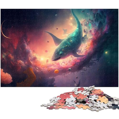1000 teiliges Puzzle mit Geistertieren Puzzle für Erwachsene Holzpuzzle Familiendekoration (Größe 75 x 50 cm) von zouxangzz