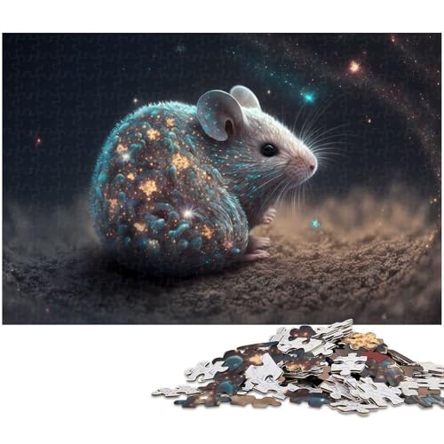1000 teiliges Puzzle mit Tier Streifenhörnchen Holzpuzzle Lernspiele Heimdekoration 1000 Teile (75 x 50 cm) von zouxangzz