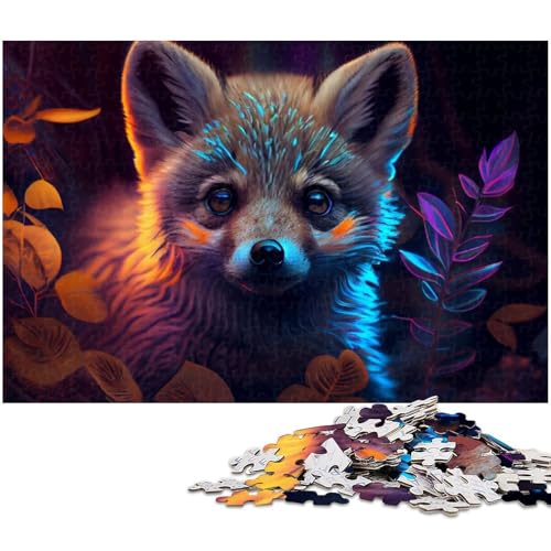 1000 teiliges Puzzle mit Tierwolf Puzzle Holzpuzzle Lernspiele Heimdekoration 1000 Teile (75 x 50 cm) von zouxangzz