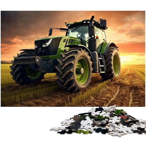 1000 teiliges Puzzle mit Traktoren Papierpuzzle Lernspiele Heimdekoration (Größe 38 x 26 cm) von zouxangzz
