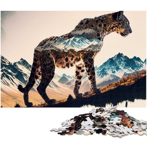 1000 teiliges Puzzle mit Wolkenparder Kunst Holzpuzzle Lernspiele Heimdekoration 1000 Teile (75 x 50 cm) von zouxangzz
