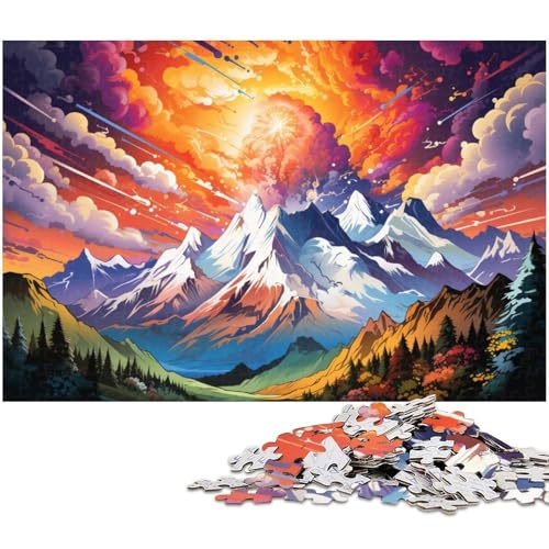 1000 teiliges Puzzle schöne und wundervolle Weltlandschaft Puzzle für Erwachsene Holzpuzzle anspruchsvolles Spiel 1000 Teile (75 x 50 cm) von zouxangzz