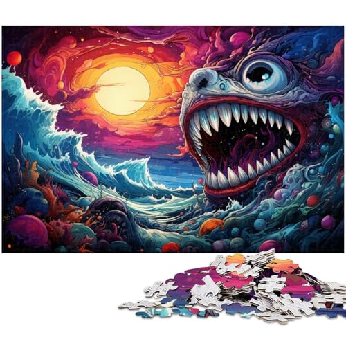 1000 teiliges Puzzlespiel „Unterwasserleben für Kinder Holzpuzzle 1000 Teile (75 x 50 cm) von zouxangzz