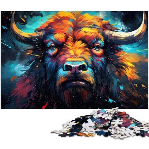1000 teiliges Puzzlespiel Buffalo Puzzles für Kinder Holzpuzzle 1000 PCS (75x50cm) von zouxangzz