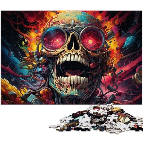 1000 teiliges Puzzlespiel Fantasie Puzzle mit mechanischem Skelett für Kinder Holzpuzzle 1000 Teile (75 x 50 cm) von zouxangzz