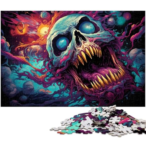 1000 teiliges Puzzlespiel Fantasy Dämonen Puzzles für Kinder Holzpuzzle 1000 Teile (75 x 50 cm) von zouxangzz