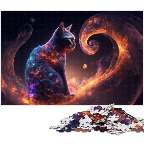 1000 teiliges Puzzlespiel Katzen Puzzle für Kinder Holzpuzzle (Größe 75 x 50 cm) von zouxangzz