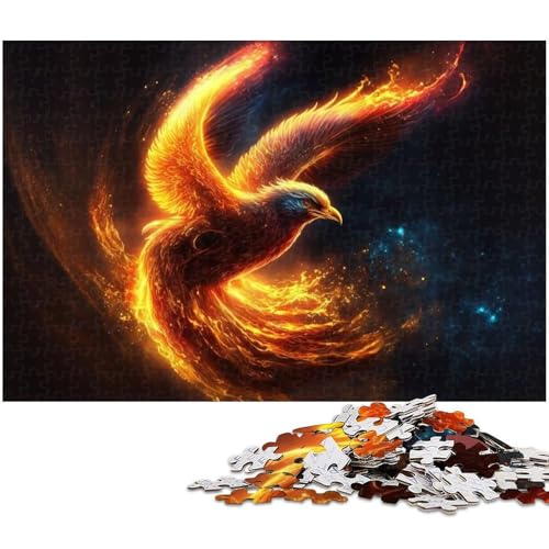 1000 teiliges Puzzlespiel Phoenix Puzzles für Kinder Holzpuzzle (Größe 75 x 50 cm) von zouxangzz