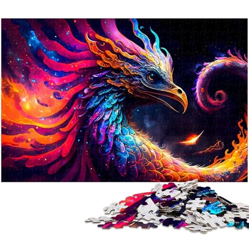 1000 teiliges Puzzlespiel Phoenix Puzzles für Kinder Holzpuzzle (Größe 75 x 50 cm) von zouxangzz