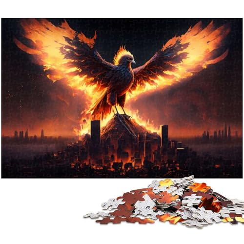 1000 teiliges Puzzlespiel Phoenix aus der Asche Puzzle für Kinder Holzpuzzle (Größe 75 x 50 cm) von zouxangzz