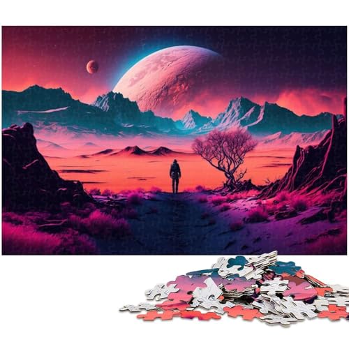 1000 teiliges Puzzlespiel Reise hinter die Sterne Puzzle für Kinder Holzpuzzle (Größe 75 x 50 cm) von zouxangzz