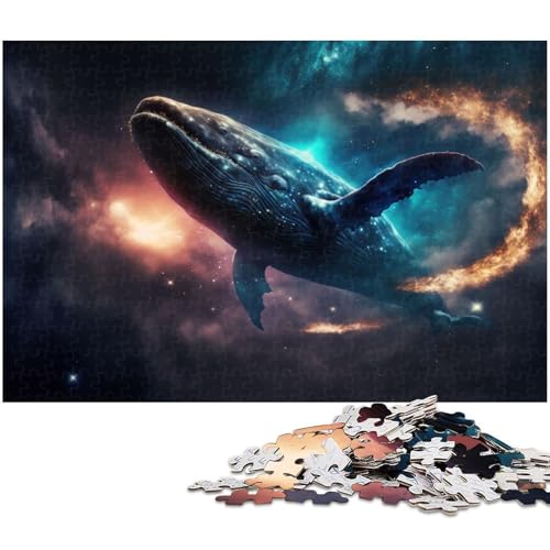 1000 teiliges Puzzlespiel Walhaie Puzzle für Kinder Holzpuzzle (Größe 75 x 50 cm) von zouxangzz