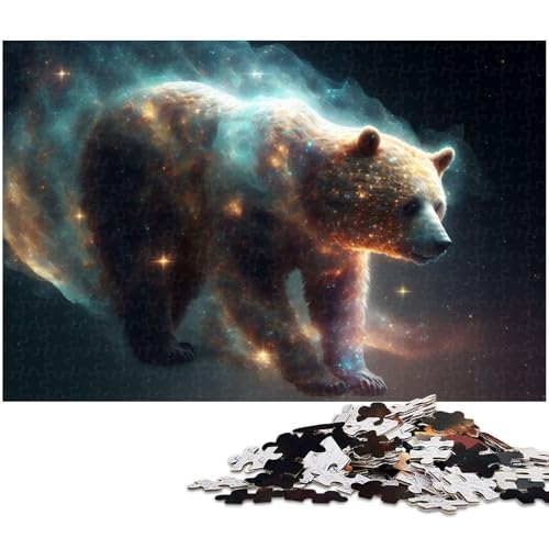 1000 teiliges Puzzlespiel mit Bärenmotiv Holzpuzzle für Kinder (Größe 75 x 50 cm) von zouxangzz
