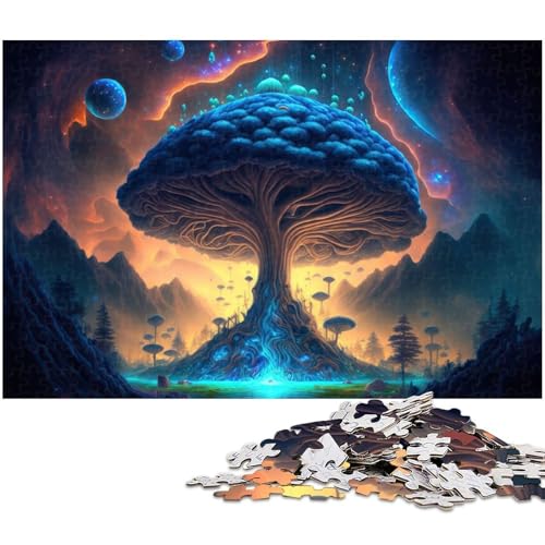 1000 teiliges Puzzlespiel psychedelische Puzzles für Kinder Papierpuzzle (Größe 38 x 26 cm) von zouxangzz