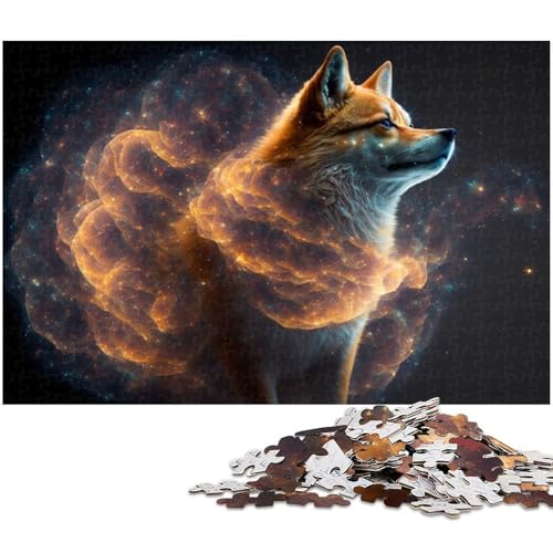 1000 teiliges Shiba Inu Puzzle Papierpuzzle Lernspiele Heimdekoration (Größe 38 x 26 cm) von zouxangzz