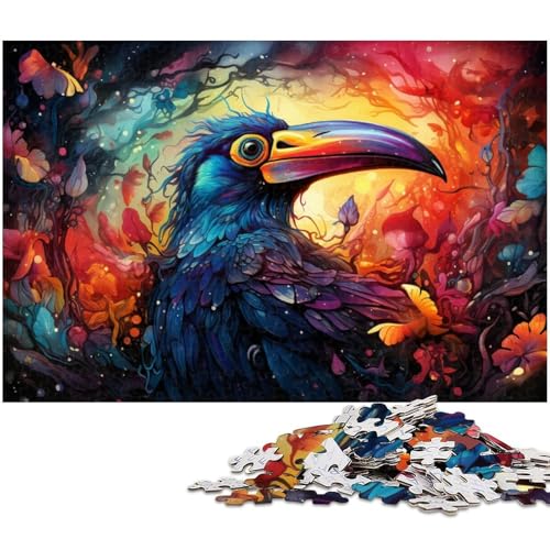 1000 teiliges buntes Papageien Puzzle für Erwachsene Dekorations Puzzle Spielzeug gutes Geschenk für Teenager ab 14 Jahren 1000 Stück (75 x 50 cm) von zouxangzz
