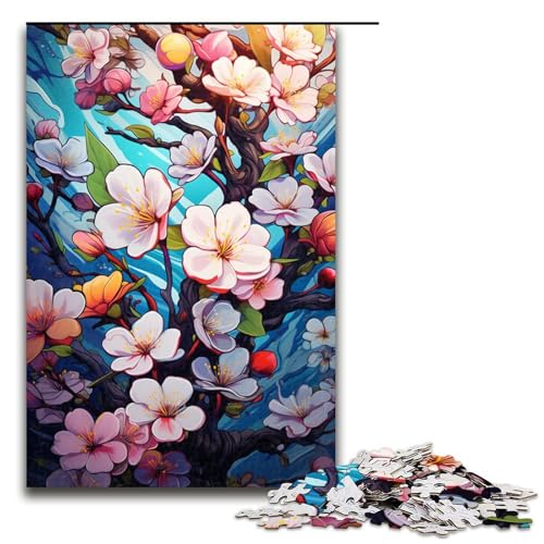 1000 teiliges buntes psychedelisches Kirschblüten Puzzle für Kinder Holzpuzzle Heimkunst Dekor 75 x 50 cm 1000 teiliges buntes psychedelisches Kirschblüten Puzzle für Kinder Holzpuzzle Heimkunst Dekor 75 x 50 cm von zouxangzz