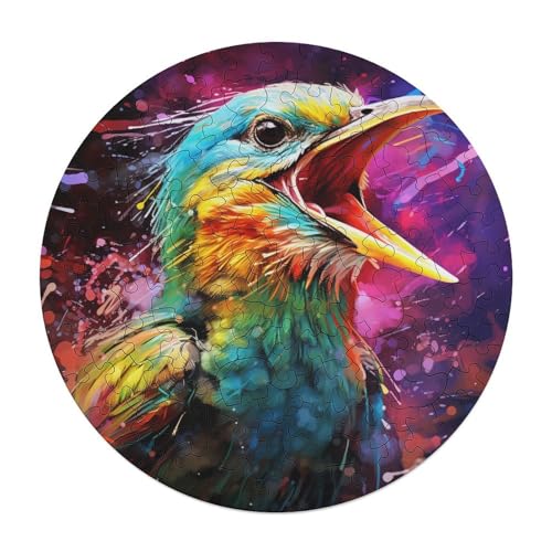 120 teiliges Puzzle für Erwachsene Tier Spatz Puzzle runde Holzpuzzles Lernspiel Herausforderungsspielzeug 29 x 29 cm 120 teiliges Puzzle für Erwachsene Tier Spatz Puzzle runde Holzpuzzles Lernspiel Herausforderungsspielzeug 29 x 29 cm von zouxangzz