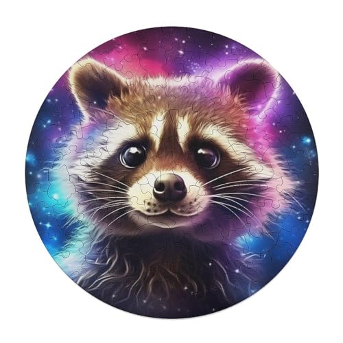 120 teiliges Puzzle mit Tier Waschbären Puzzle für Erwachsene rundes Holzpuzzle anspruchsvolles Spiel 29 x 29 cm 120 teiliges Puzzle mit Tier Waschbären Puzzle für Erwachsene rundes Holzpuzzle anspruchsvolles Spiel 29 x 29 cm von zouxangzz