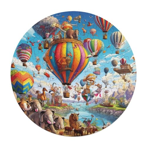120 teiliges Puzzlespiel Tierparty Puzzles für Erwachsene runde Holzpuzzles Lernspiele Heimdekorationspuzzle 29 x 29 cm 120 teiliges Puzzlespiel Tierparty Puzzles für Erwachsene runde Holzpuzzles Lernspiele Heimdekorationspuzzle 29 x 29 cm von zouxangzz