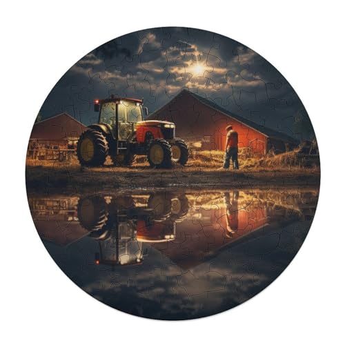 120 teiliges Puzzlespiel mit Traktor Anbaugeräten Puzzles für Erwachsene runde Holzpuzzles Lernspiele Heimdekorationspuzzle 29 x 29 cm 120 teiliges Puzzlespiel mit Traktor Anbaugeräten Puzzles für Erwachsene runde Holzpuzzles Lernspiele Heimdekorationspuzzle 29 x 29 cm von zouxangzz