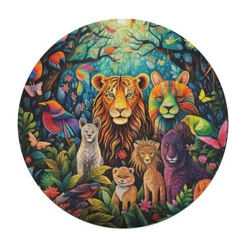 120 teiliges Puzzlespiel mit afrikanischen Tieren Puzzles für Erwachsene runde Holzpuzzles Lernspiele Heimdekorationspuzzle 29 x 29 cm 120 teiliges Puzzlespiel mit afrikanischen Tieren Puzzles für Erwachsene runde Holzpuzzles Lernspiele Heimdekorationspuzzle 29 x 29 cm von zouxangzz