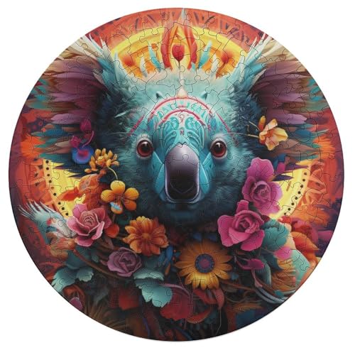 195 teiliges Puzzle für Erwachsene Kunst Koalas Puzzle runde Holzpuzzles Lernspiel Herausforderungsspielzeug 42 x 42 cm 195 teiliges Puzzle für Erwachsene Kunst Koalas Puzzle runde Holzpuzzles Lernspiel Herausforderungsspielzeug 42 x 42 cm von zouxangzz