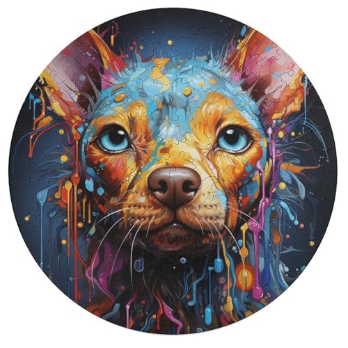 195 teiliges Puzzle für Erwachsene Tier und Hunde Puzzle runde Holzpuzzles Lernspiel Herausforderungsspielzeug 42 x 42 cm 195 teiliges Puzzle für Erwachsene Tier und Hunde Puzzle runde Holzpuzzles Lernspiel Herausforderungsspielzeug 42 x 42 cm von zouxangzz