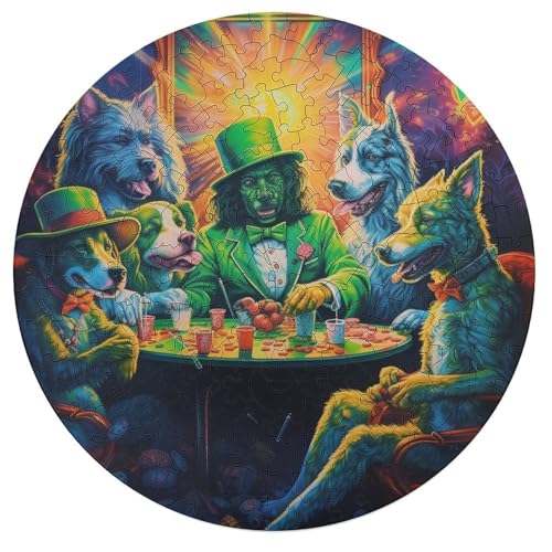 195 teiliges Puzzle für Erwachsene Tiere Spielen Poker Puzzle für Erwachsene runde Holzpuzzles Puzzles für Erwachsene Lernspiel Herausforderungsspielzeug 42 x 42 cm 195 teiliges Puzzle für Erwachsene Tiere Spielen Poker Puzzle für Erwachsene runde Holzpuzzles Puzzles für Erwachsene Lernspiel Herausforderungsspielzeug 42 x 42 cm von zouxangzz