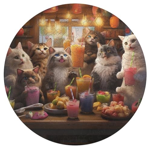 195 teiliges Puzzle für Erwachsene Tierparty Puzzle runde Holzpuzzles Lernspiel Herausforderungsspielzeug 42 x 42 cm 195 teiliges Puzzle für Erwachsene Tierparty Puzzle runde Holzpuzzles Lernspiel Herausforderungsspielzeug 42 x 42 cm von zouxangzz