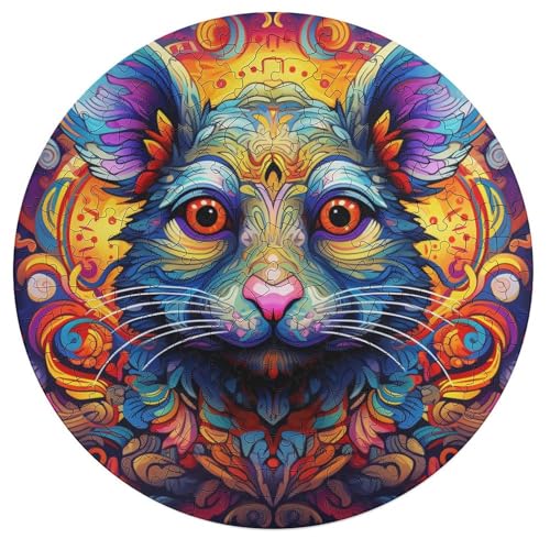 195 teiliges Puzzlespiel Art Animal Mouse Puzzles für Erwachsene Holzrunde Puzzles Lernspiele Heimdekoration Puzzle 42x42cm 195 teiliges Puzzlespiel Art Animal Mouse Puzzles für Erwachsene Holzrunde Puzzles Lernspiele Heimdekoration Puzzle 42x42cm von zouxangzz