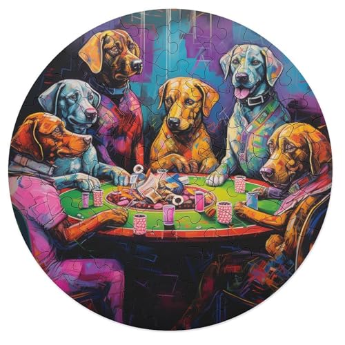 68 teiliges Puzzle „Tiere Spielen Poker“ Puzzle Geschenk Holz Rundpuzzle Puzzles für Kindergeschenke 20 x 20 cm 68 teiliges Puzzle „Tiere Spielen Poker“ Puzzle Geschenk Holz Rundpuzzle Puzzles für Kindergeschenke 20 x 20 cm von zouxangzz