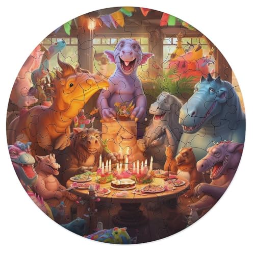 68 teiliges Puzzle „Tierparty“ für Erwachsene runde Puzzles aus Holz Puzzle zum Anfassen 20 x 20 cm 68 teiliges Puzzle „Tierparty“ für Erwachsene runde Puzzles aus Holz Puzzle zum Anfassen 20 x 20 cm von zouxangzz