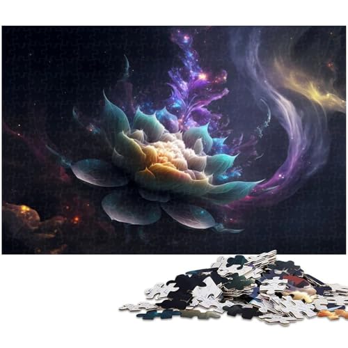 Fantasy Flowers Puzzle 1000 Teile für Erwachsene Lernspiel Herausforderungsspielzeug Wichtelgeschenke (Größe 38 x 26 cm) von zouxangzz