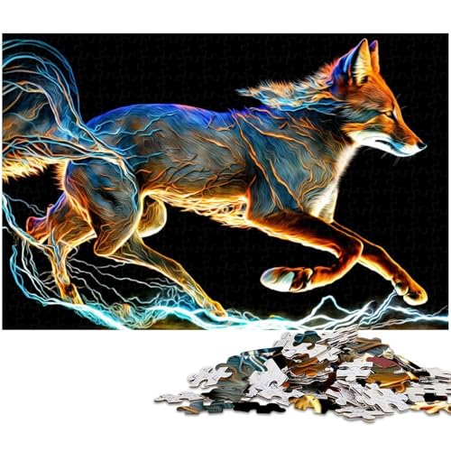 Fuchs Puzzle 1000 Teile Puzzle für Erwachsene Lernspiel Herausforderungsspielzeug Wichtelgeschenke (Größe 38 x 26 cm) von zouxangzz