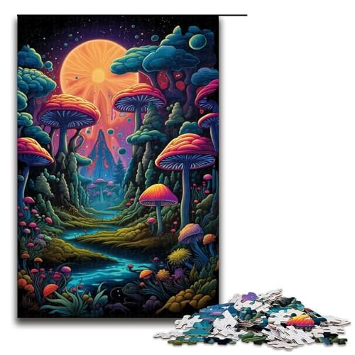 Jigsaw Puzzle mit 1000 Teilen für Erwachsene und Kinder Bunte Pilze Holzpuzzle für Erwachsene 75 x 50 cm Jigsaw Puzzle mit 1000 Teilen für Erwachsene und Kinder Bunte Pilze Holzpuzzle für Erwachsene 75 x 50 cm von zouxangzz
