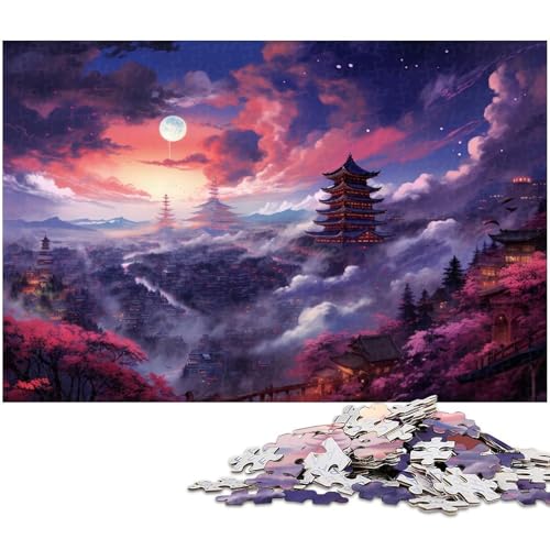 Kiyomizudera Tempel Japan Puzzle 1000 Teile Puzzle für Erwachsene Lernspiel Herausforderungsspielzeug Wichtelgeschenke 1000 Teile (75 x 50 cm) von zouxangzz