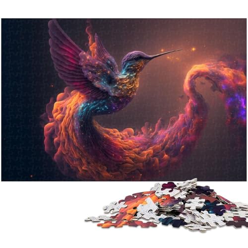 Kolibri Puzzle 1000 Teile für Erwachsene Lernspiel Herausforderungsspielzeug Wichtelgeschenke (Größe 38 x 26 cm) von zouxangzz