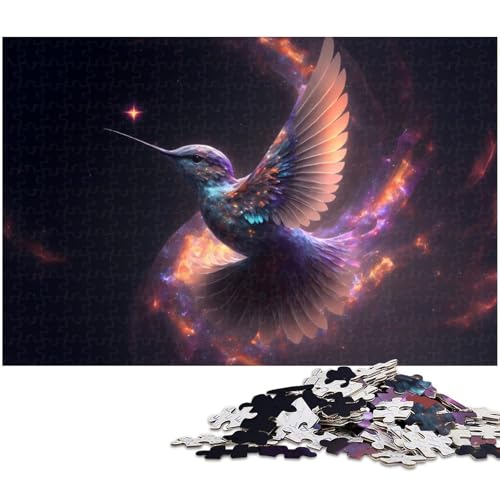 Kolibri Puzzle 1000 Teile für Erwachsene Lernspiel Herausforderungsspielzeug Wichtelgeschenke (Größe 38 x 26 cm) von zouxangzz