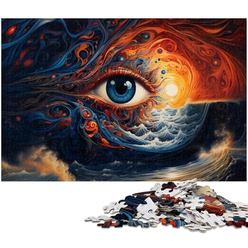 Psychedelisches Klavierspieler Puzzle 1000 Teile für Erwachsene Lernspiel Herausforderungsspielzeug Wichtelgeschenke (Größe 75 x 50 cm) von zouxangzz