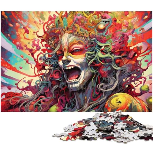 Puzzle 1000 Teile Amazing Man Art Puzzle für Erwachsene Papierpuzzle Spielzeug Wanddekoration 1000 Teile (38 x 26 cm) von zouxangzz
