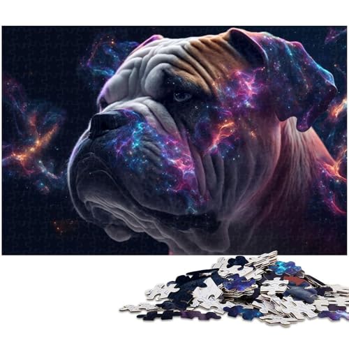 Puzzle 1000 Teile Boxer Puzzle für Erwachsene Holzpuzzle Spielzeug Wanddekoration (Größe 75 x 50 cm) von zouxangzz