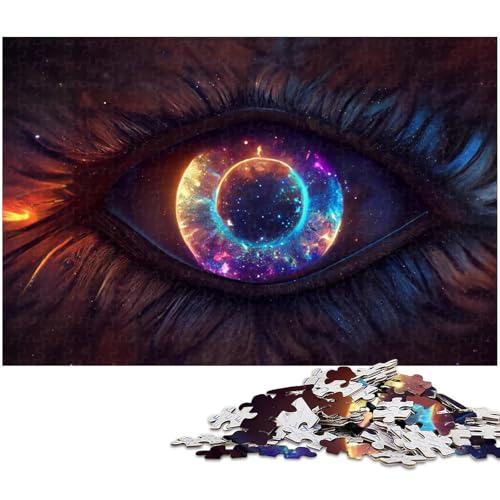Puzzle 1000 Teile Deep Dark Eyes Puzzle für Erwachsene Papierpuzzle Spielzeug Wanddekoration (Größe 38 x 26 cm) von zouxangzz