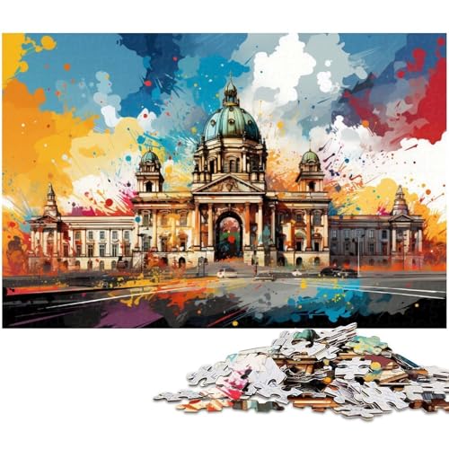 Puzzle 1000 Teile Die farbenfrohe Psychedelia der Hofburg Puzzle für Erwachsene Holzpuzzle Spielzeug Wanddekoration 1000 Teile (75 x 50 cm) von zouxangzz